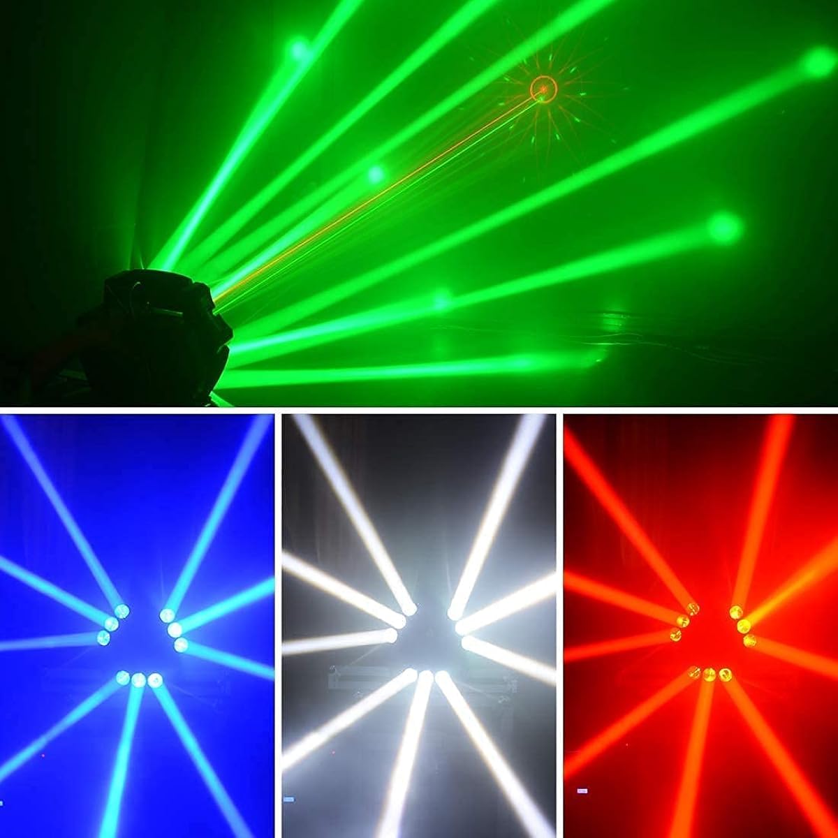 BETOPPER Moving Headlight Stage Lighting LED Stage Light 370mW RGBW 9x10W 4-in-1 DMX512 Moving Light Disco Light Strobe Effect Stage Lighting Light LED Lighting DJ Party Light Rotating (1pack)