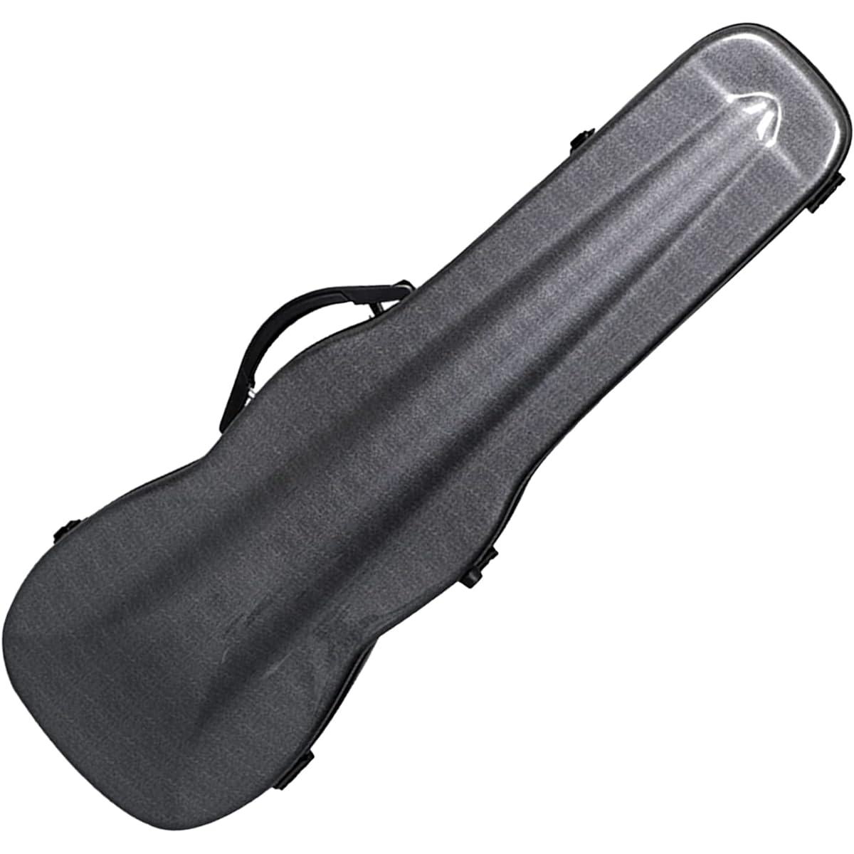 Violin Case Carbon Fiber Pattern PC Hard Shell Fits 4/4 Full Size - Backpack Style Violin Music Bag with Hygrometer,black-3/4
