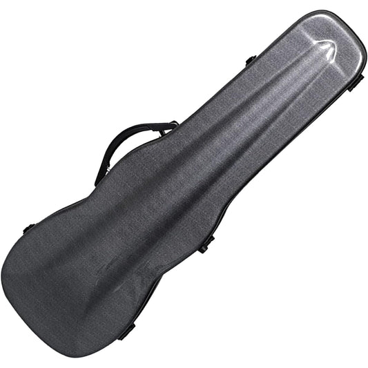 Violin Case Carbon Fiber Pattern PC Hard Shell Fits 4/4 Full Size - Backpack Style Violin Music Bag with Hygrometer,black-3/4