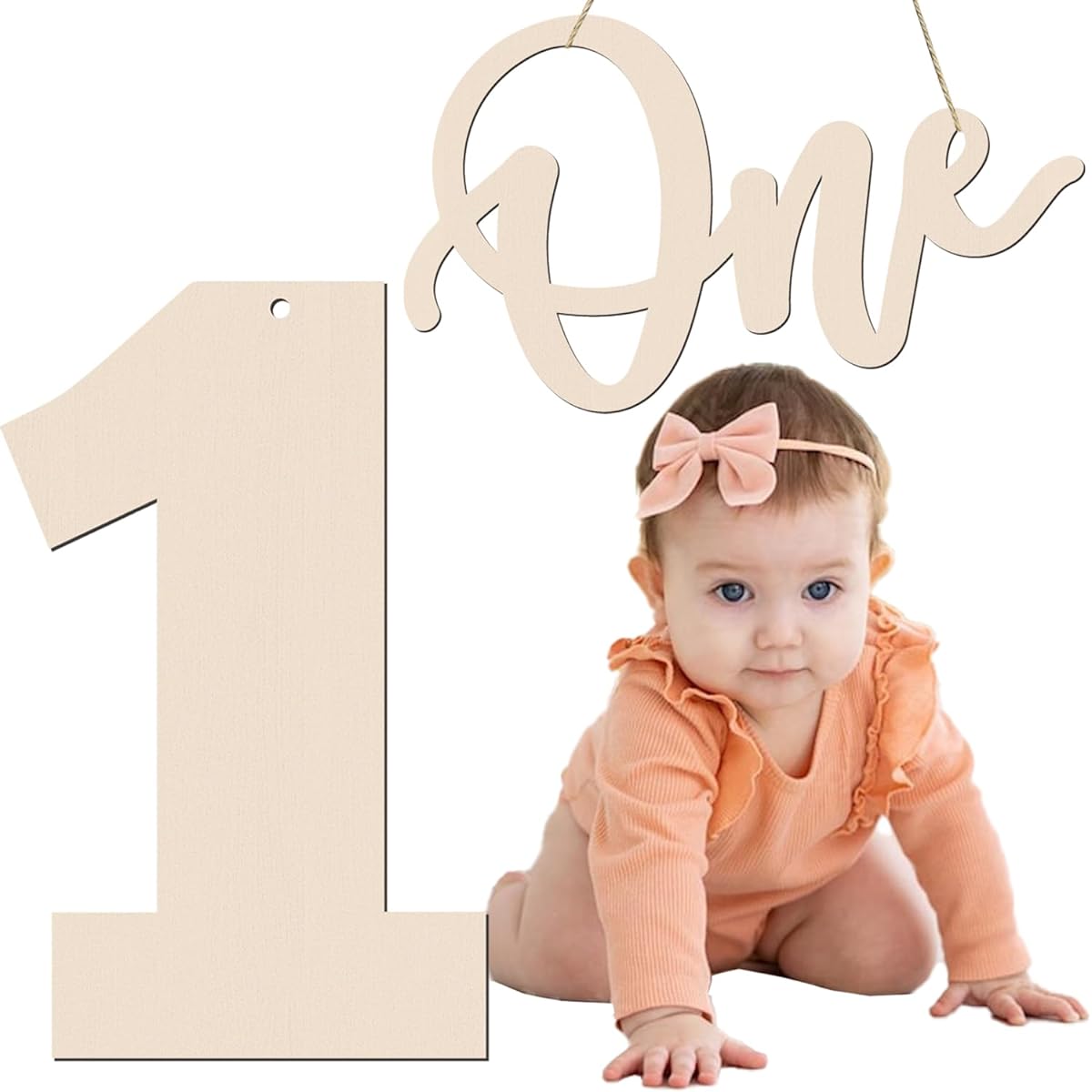 Happy Birthday Wooden Sign Photo Prop Decoration (1)
