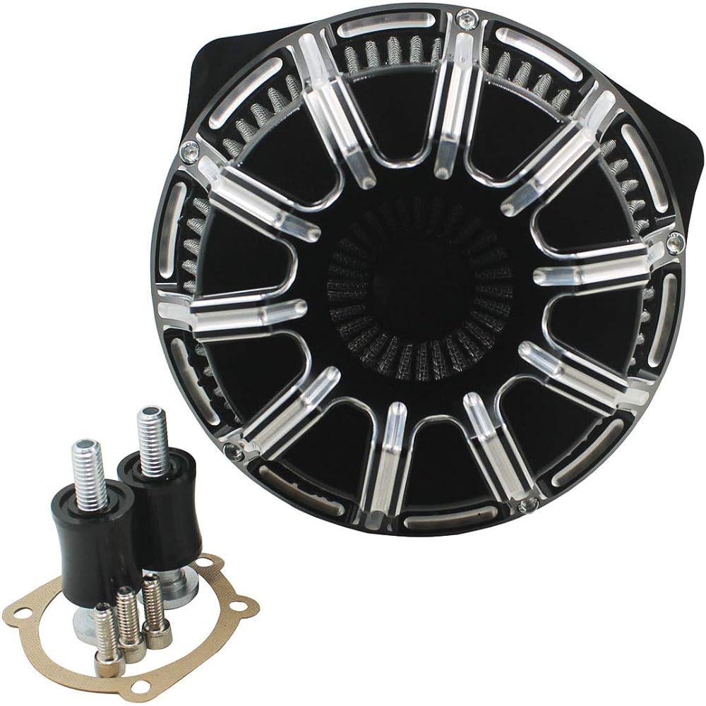 YHMTIVTU Motorcycle Intake Air Cleaner Air Filter for Harley Dyna Breakout Softail Touring Road King FLHR Road Glide Electra Glide
