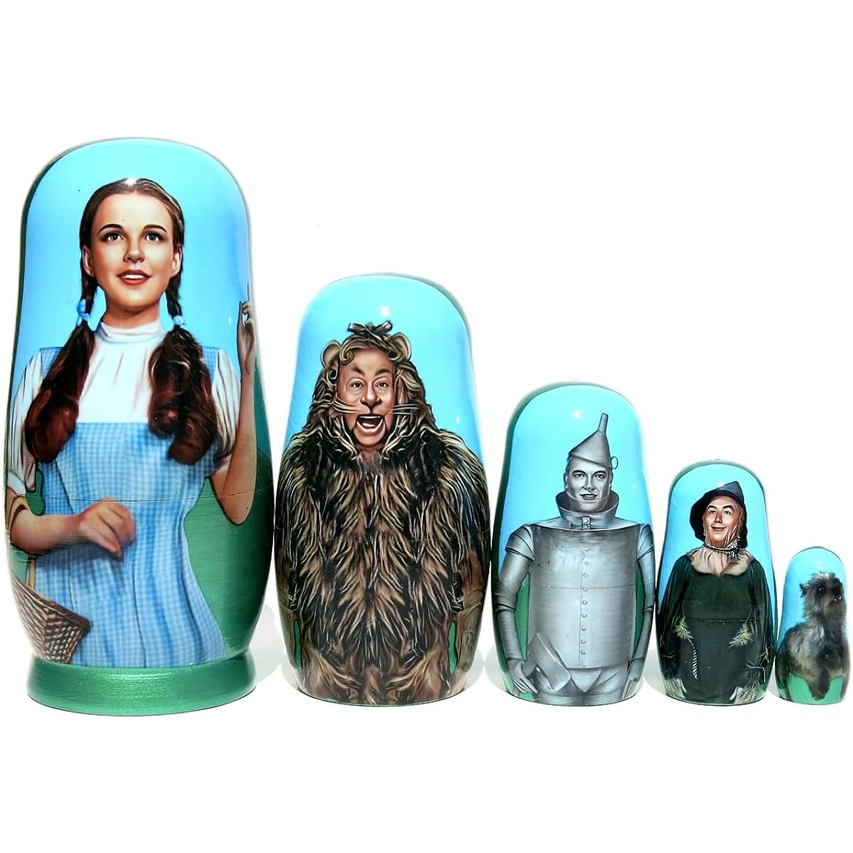 Great Russian Gifts Wizard Of Oz Nesting Doll 5-Piece Set - 10cm tall