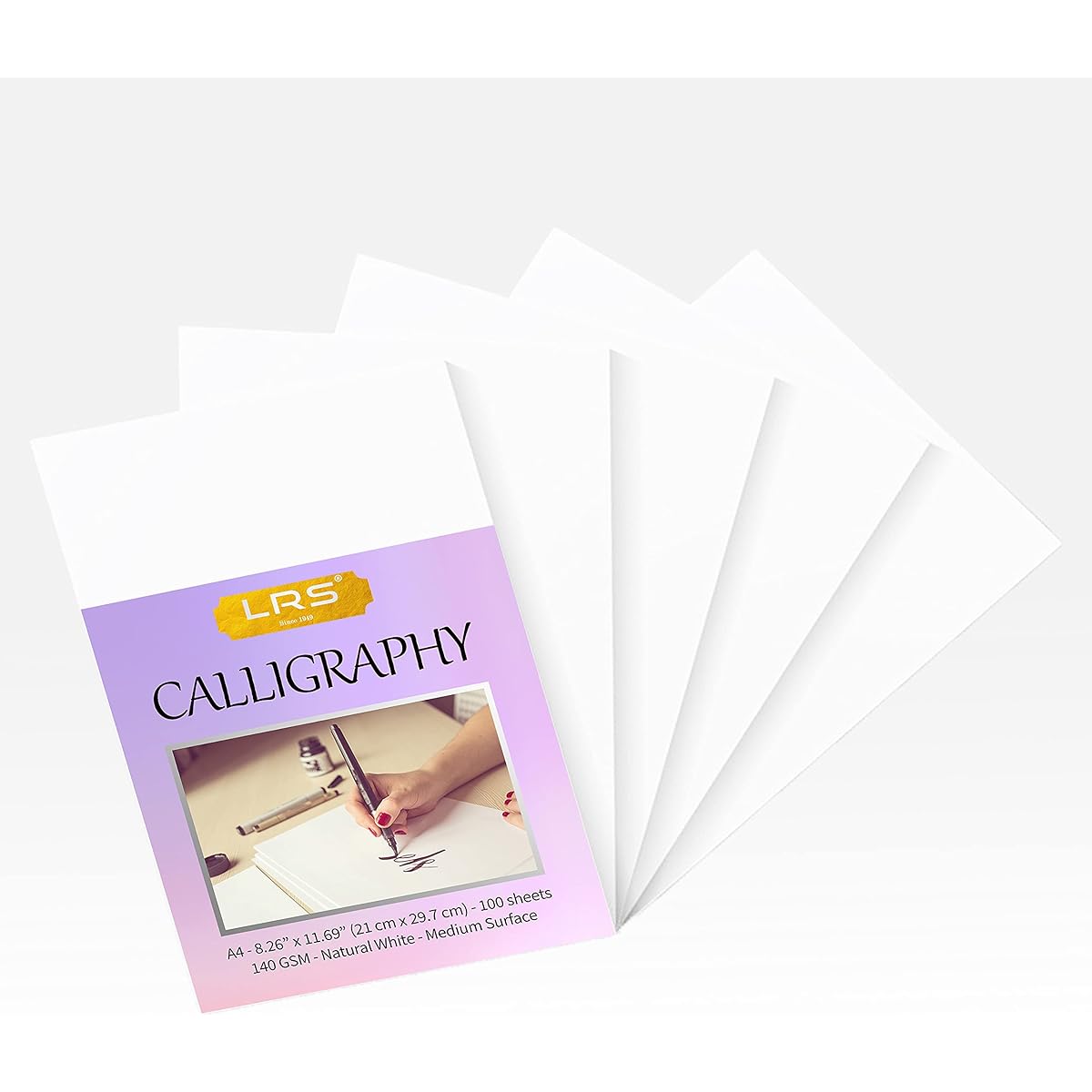 LRS Calligraphy Paper Natural Shade - Little Glennie - 140GSM - (A4 Size - 100 sheets)