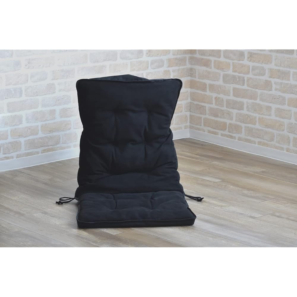 onway Low Chair/Comfort Chair 2 Seat Cushion Cover KURO OW-61-CUS Foldable Outdoor Camping Stylish Compact Reclining Lightweight Solo Low Indoor Low Chair Chair Folding Chair Telework No Tire Portable Portable Fishing Barbecue Outdoor Space Saving Event