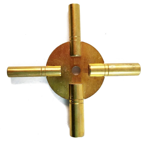 1 Watch Winding Key - 4 Way, Original Brass, ODD Number(5189)