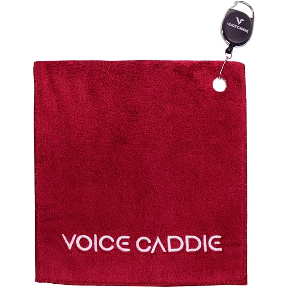 [Voicecaddie] Golf Ball Towel Voicecaddie Original Goods Red