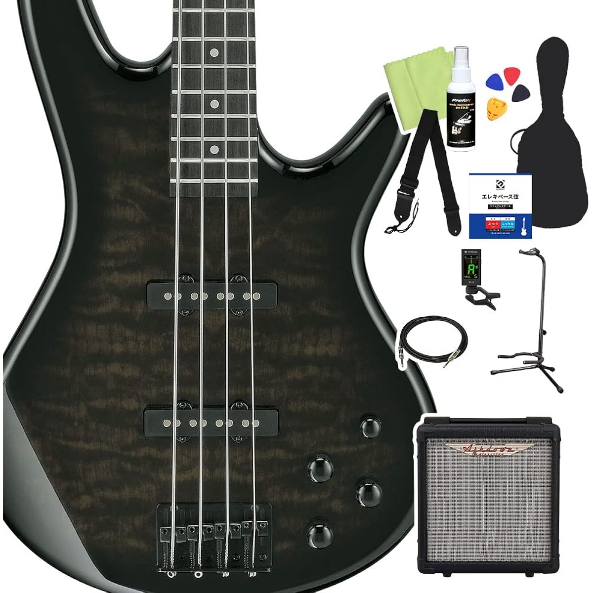 Gio Ibanez GSR280QA Bass Beginner 12-piece Set [Shimamura Music's best-selling bass amp included] TYS Electric Bass Gio Ibanez