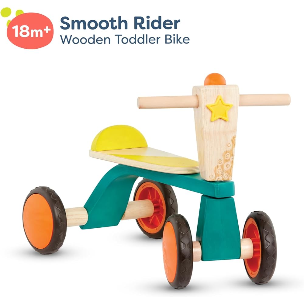 B. toys wooden baby bike riding toy
