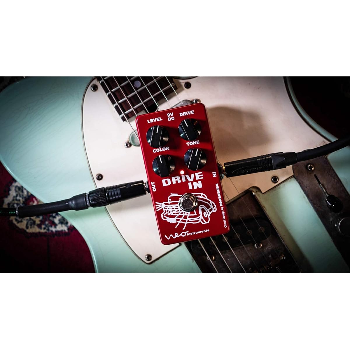 Neo Instruments DRIVE IN Guitar Effector Analog Overdrive Red [Domestic regular product]