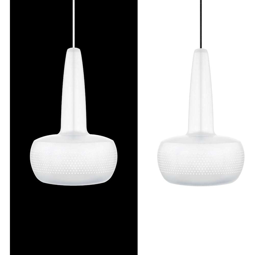 Vita Nordic Denmark Pendant Light Clava 1 Light Type Shade: White/Code: Black Bulb Sold Separately 02051 Ellux
