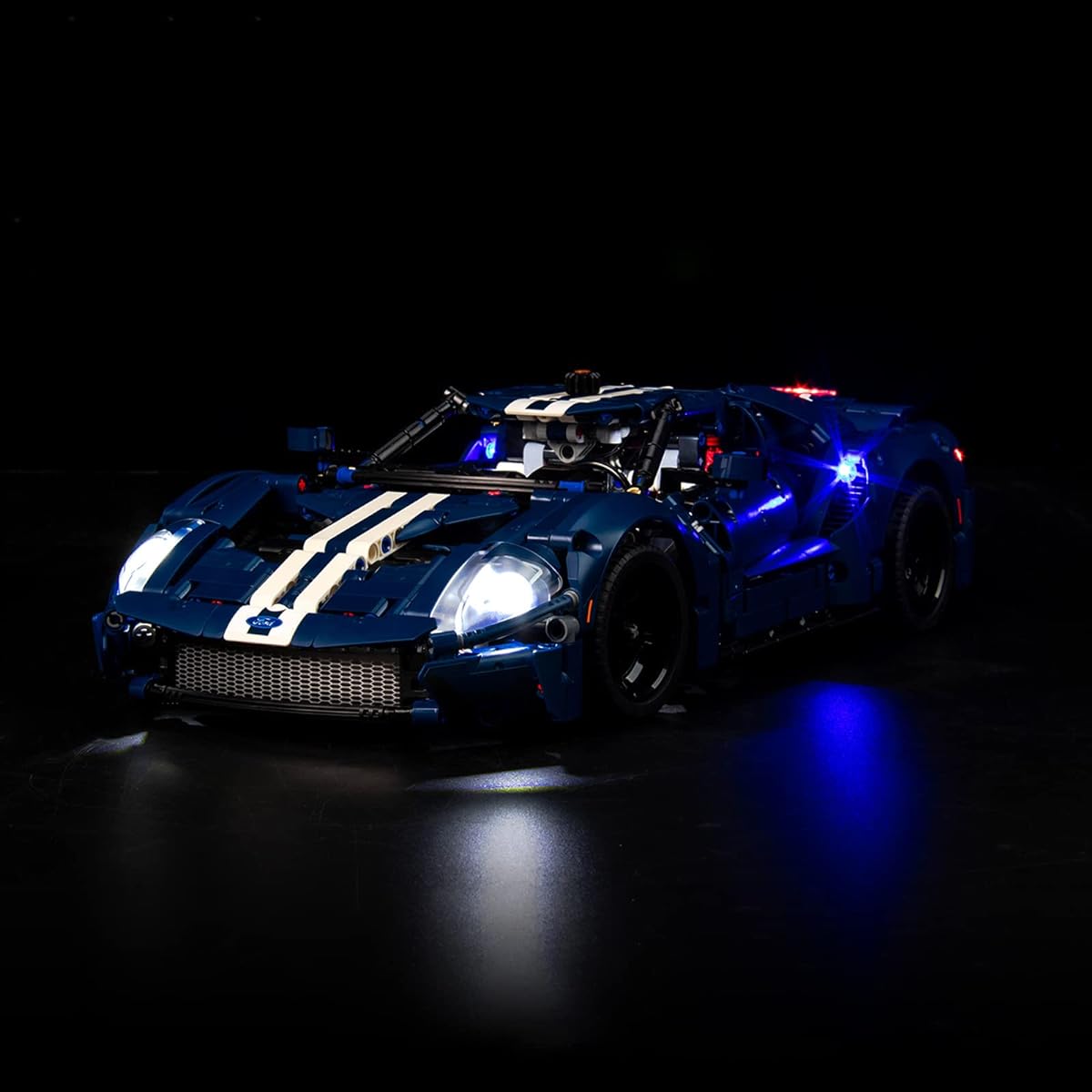 Northlovf LED Light Kit for Lego Technic 2022 Ford GT 42154 Car Model, USB Powered Battery Box Power Compatible with Lego 42154 (Lights Only, No Model)