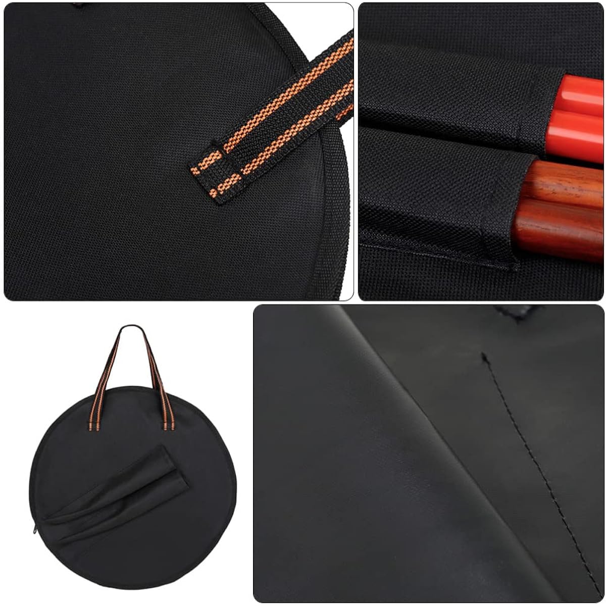 Drum Bag Padded Snare Bag 10 Inch Portable Snare Drum Carry Case Backpack for Storage and Transport