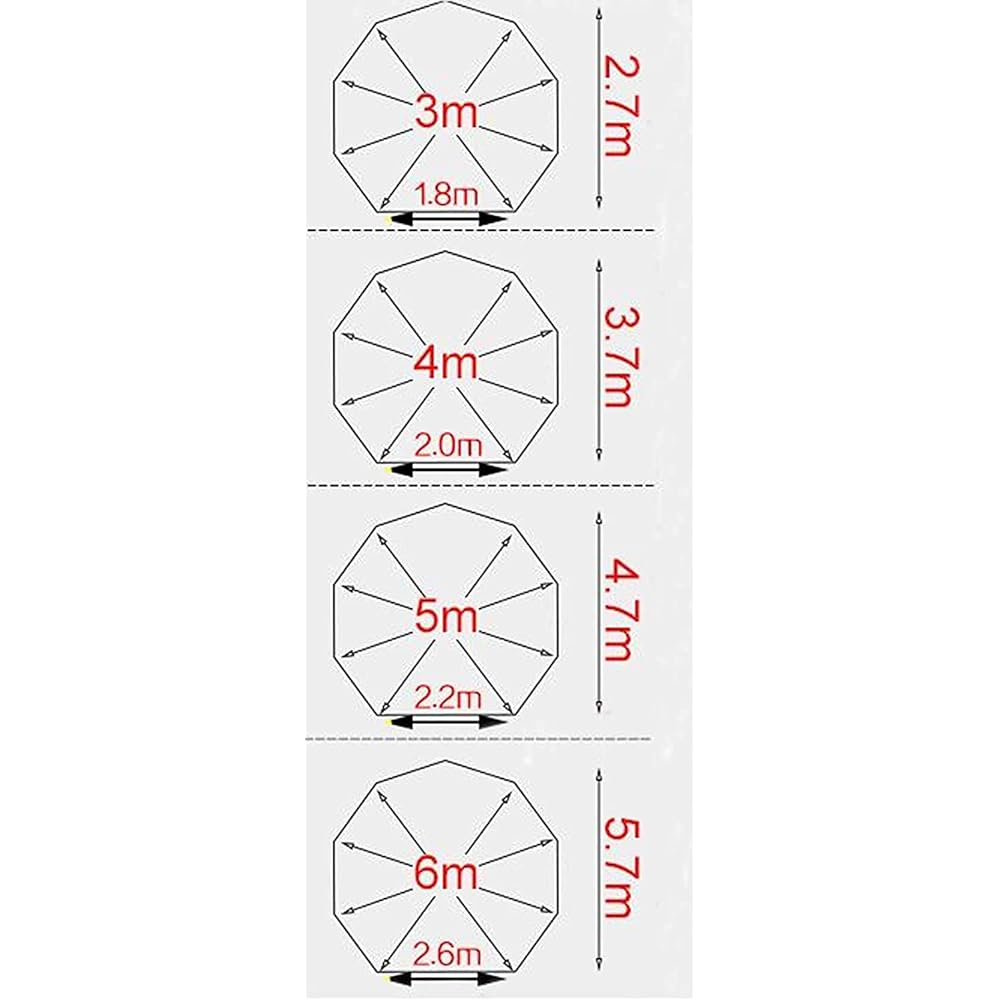D&R [Ground Sheet for Bell Tent] Waterproof 120gPE Tent Sheet Tent Mat One Pole Floor Sheet Outdoor Camping Compact Easy to Carry 3/4/5/6m (4m, 11 corners)