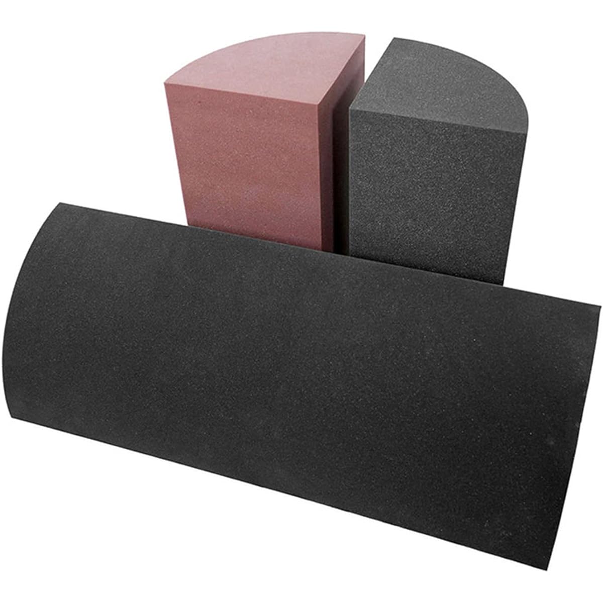 Corner Soundproof Foam, Flame Retardant Soundproof Foam Panel Noise Reduction Sound Absorbing Cotton for Home Theater KTV Conference Room (Black 50*30*30CM) (Black 50*30*30C)
