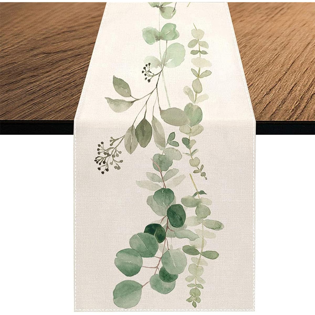 Greenery Table Runner Thanksgiving Table Decor Christmas Decoration Fall Table Runner Farmhouse Decor Kitchen Dining Outdoor Table Decor 13 x 70 Inches