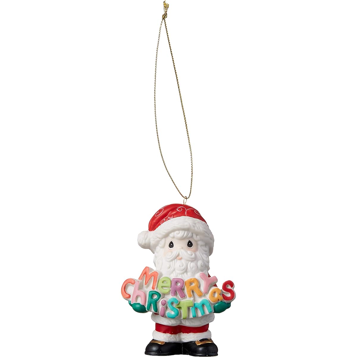 Precious Moments Merry Christmas 11th Annual Santa Bisque Porcelain Ornament, One Size, Multi