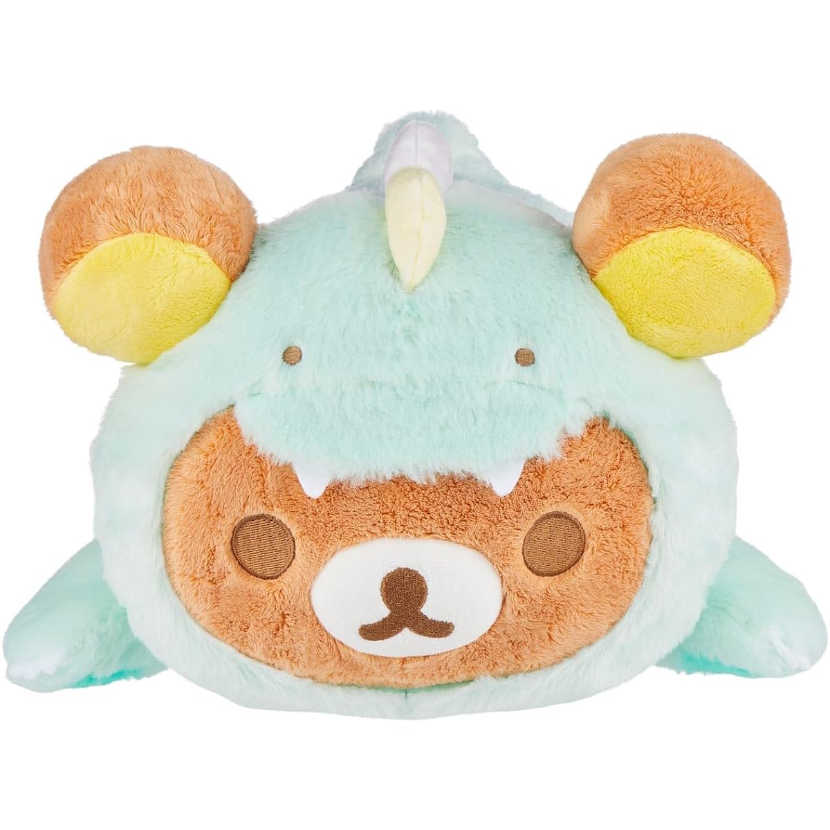 Rilakkuma San-X Original Play with Dino Laydown Series Plush - Soft Green - 15" Plush