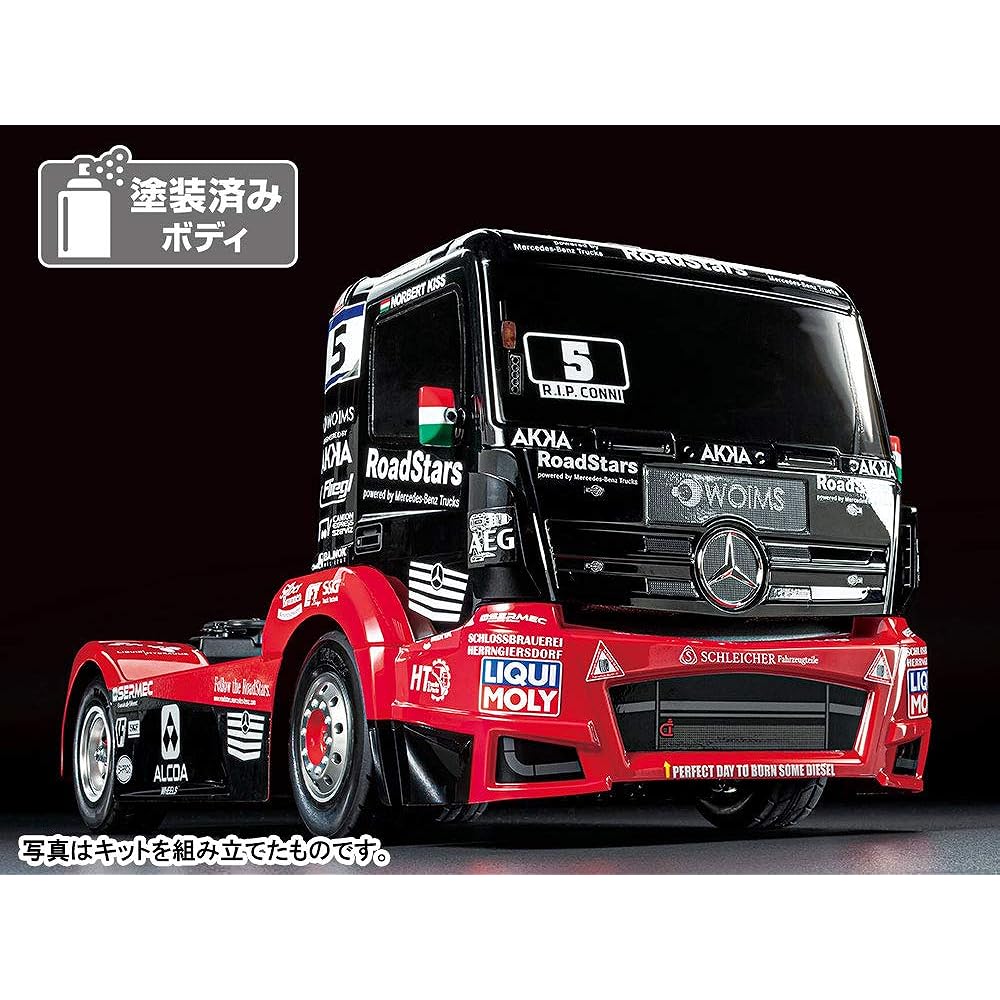 Tamiya 1/14 Electric RC Car Series No.683 Mercedes-Benz Actros MP4 MB Motorsport (TT-01 Chassis TYPE-E) 58683