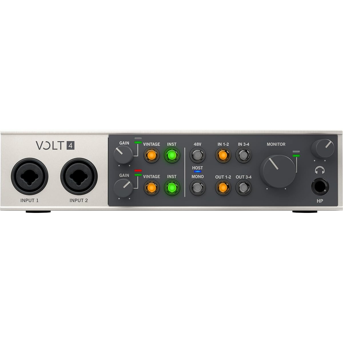 Universal Audio VOLT 4 USB 2.0 Compatible Audio Interface 4 In/4 Out Vintage Mic Preamp Mode Equipped [Domestic Genuine Product]
