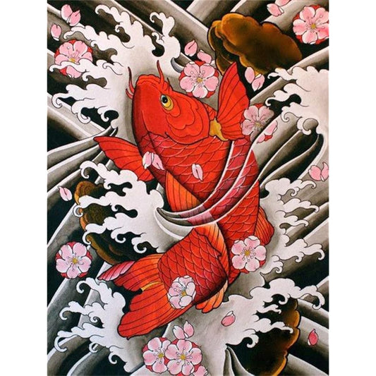 ARTomo Puzzle "Oil Painting/Diamond" DIY "Number Oil Painting/Diamond Art" Coloring Book Digital Number Painting Painting Kit Anyone can easily and enjoyably create authentic art (Diamond, Frameless, 60x80cm, Japanese Style-053)