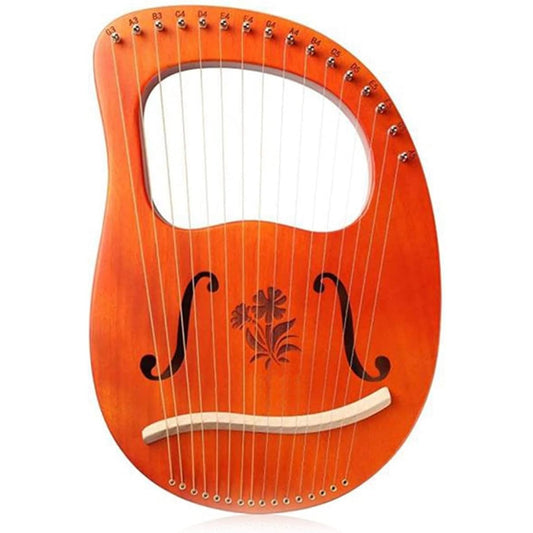 WowZza 16 String Lyre Harp Instrument, Harp Instrument with Tuning Wrench