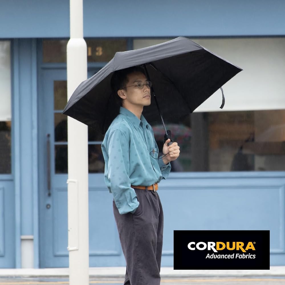 [aso] VERYCAL LARGE HEATBLOCK CORDURA Folding Umbrella, Automatic Open/Close, Parasol, Rain Umbrella, Men's, Women's AM-HC234