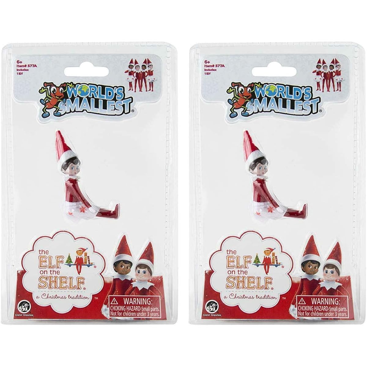 Worlds Smallest World's Smallest The Elf On The Shelf Girl (2パック)