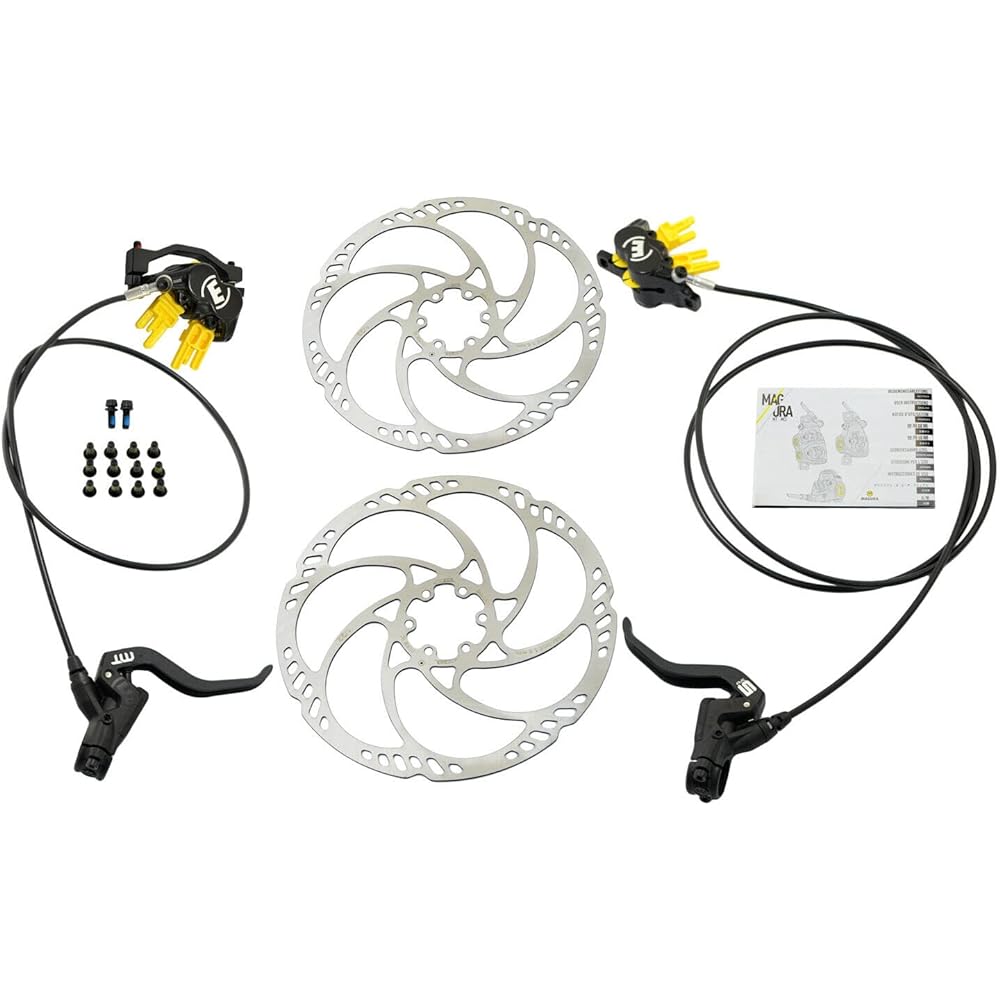 Magura MT5 4-Piston Post Mount Hydraulic Disc Brake Set w/ 203mm Rotors (F+R), MG2556