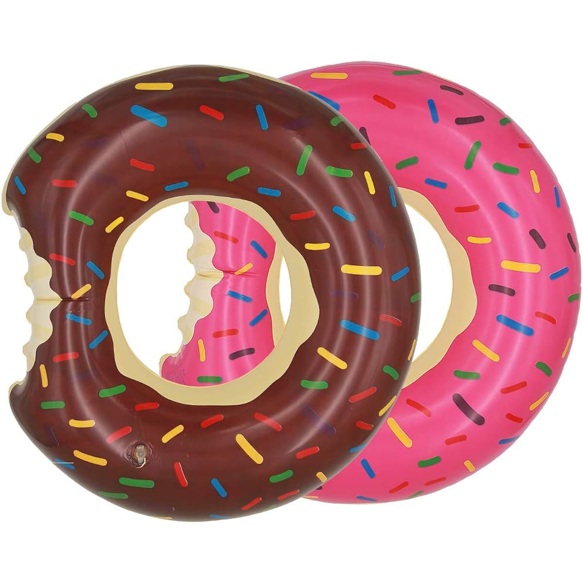 Topfunyy Kids Donut Pool Float Inflatable Swimming Ring Tube 2 Pack Baby/Kids/3 to 8 Years Old