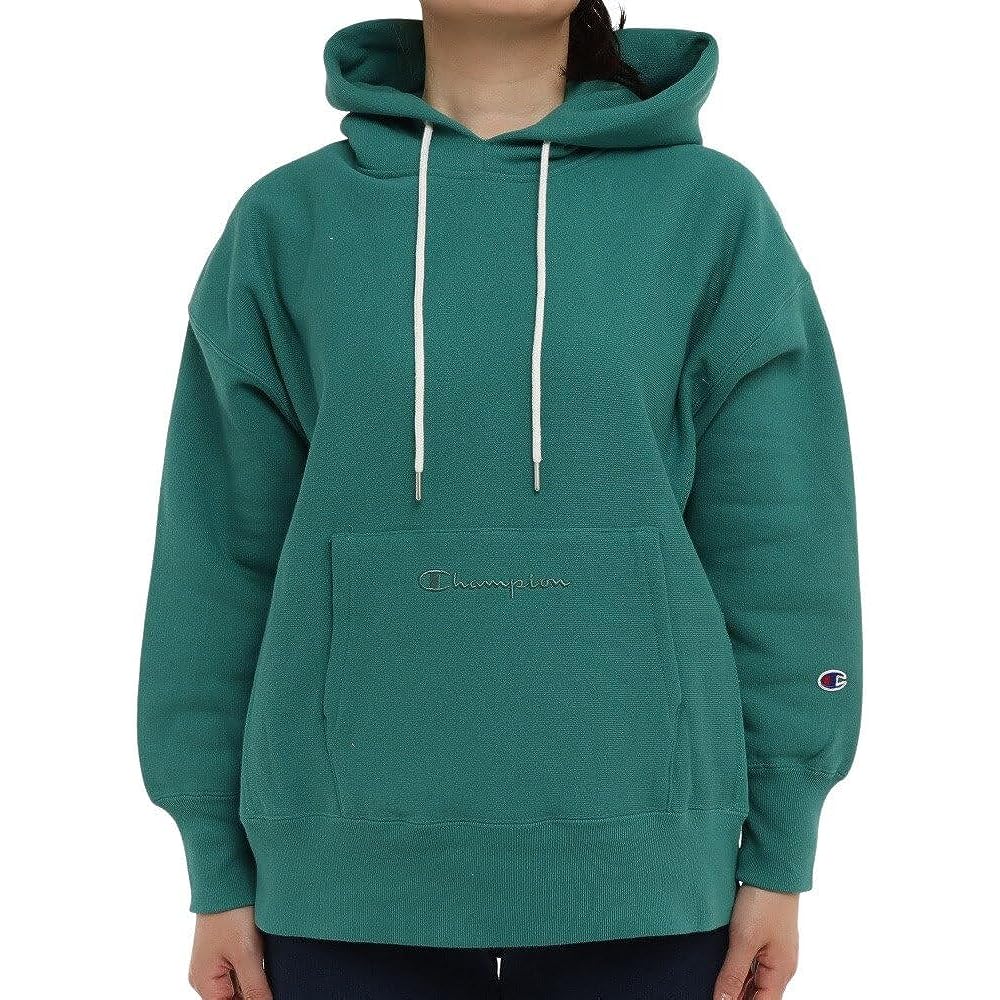 [Champion] Parka Long Sleeve 11.5oz Ribbed Script Logo Reverse Weave Hooded Sweatshirt CW-W105 Women's