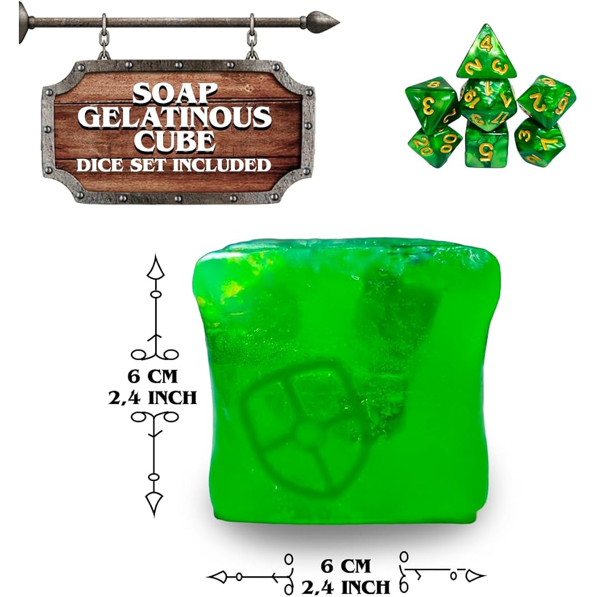 DND Soap Dice Gelatin Cube Dice Jail Timeout Gelatin Cube D&D Dungeon Master Dungeons and Dragons