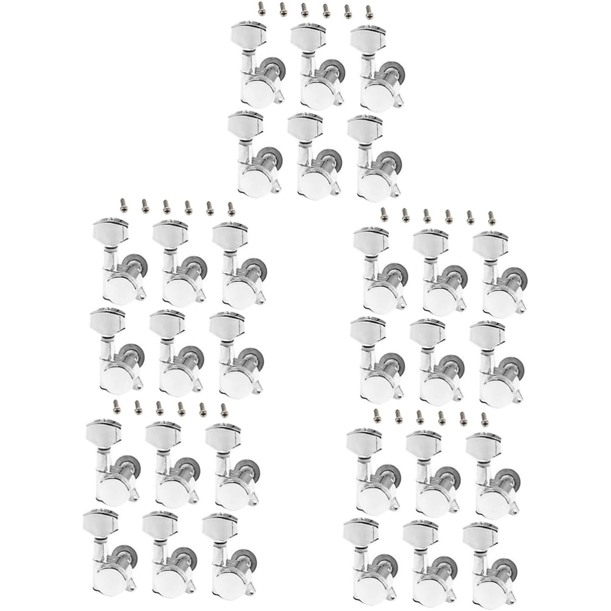 VICASKY 5pcs Accurate Guitar Machine Head Tuner for Bass Guitar Metal Guitar Guitar Machine Tuning Pegs Tuner Key Guitar Tuning Pegs Knob Tuning Key Bass Guitar