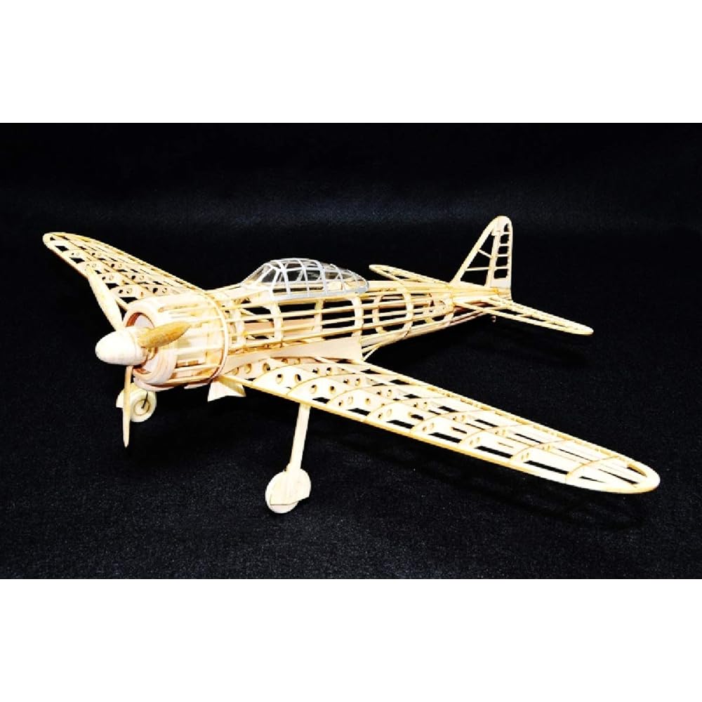 Studio Mid Zero Fighter Type 21 Fighter Rubber Powered Model Airplane Kit BF-002