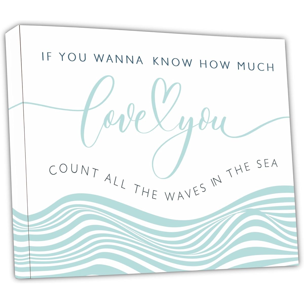 Feyerr Beach Wall Decor for Bedroom Love You