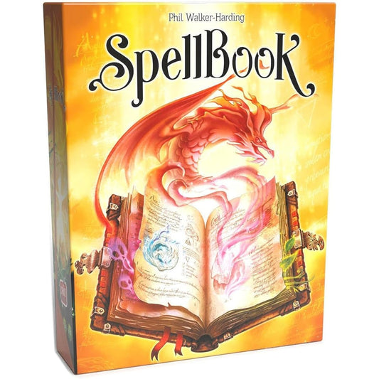Space Cowboys Spell Book Board Game Magical Fantasy Game Wizard Themed Strategy Game Fun Family Game for Kids and Adults Ages 12 and Up For 1-4 Players Average Play Time 45 Minutes