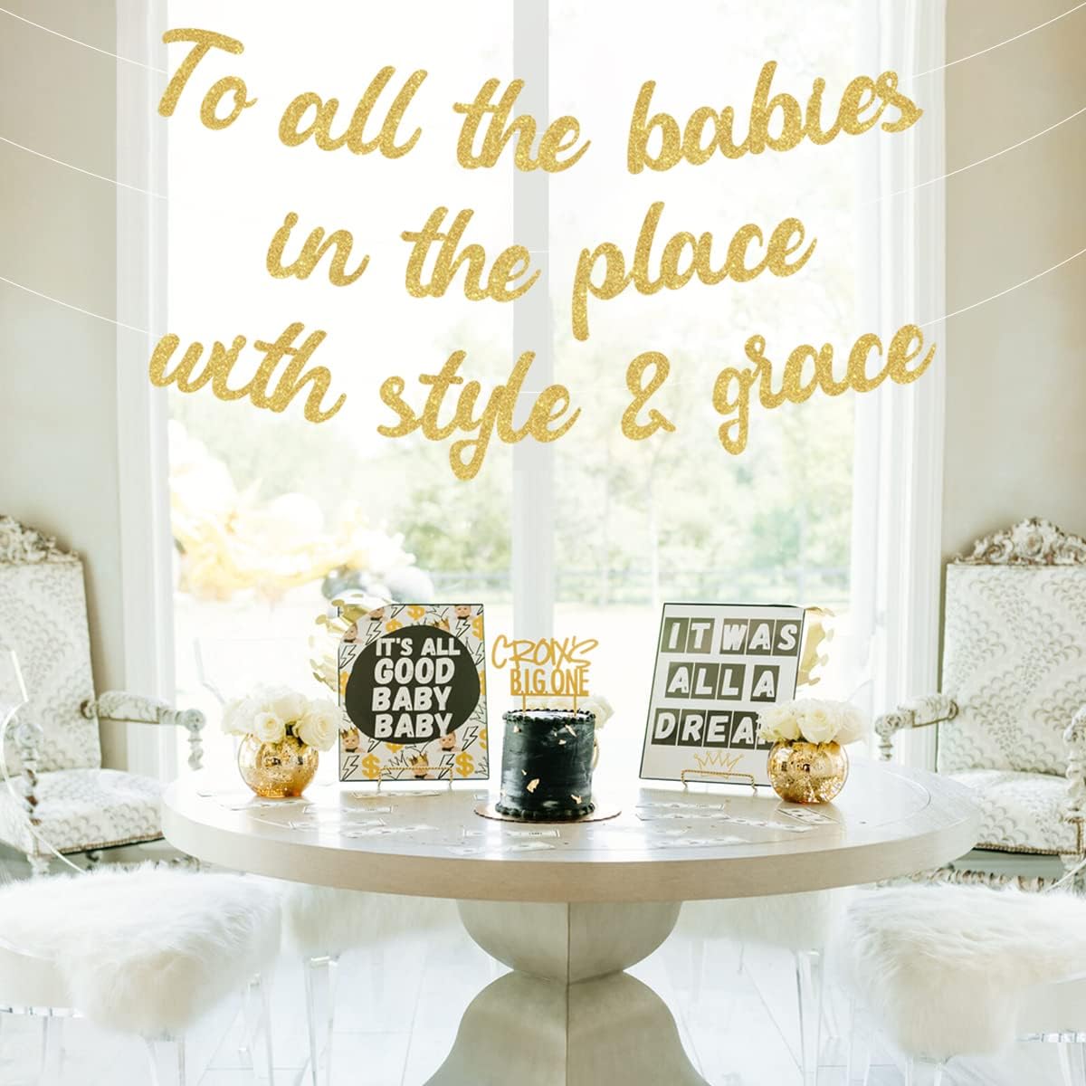 Surprise Hip Hop 1st Birthday Party Decorations for All Babies with Style and Elegance Banner Notorious One The Big One Biggie First Birthday Party Supplies