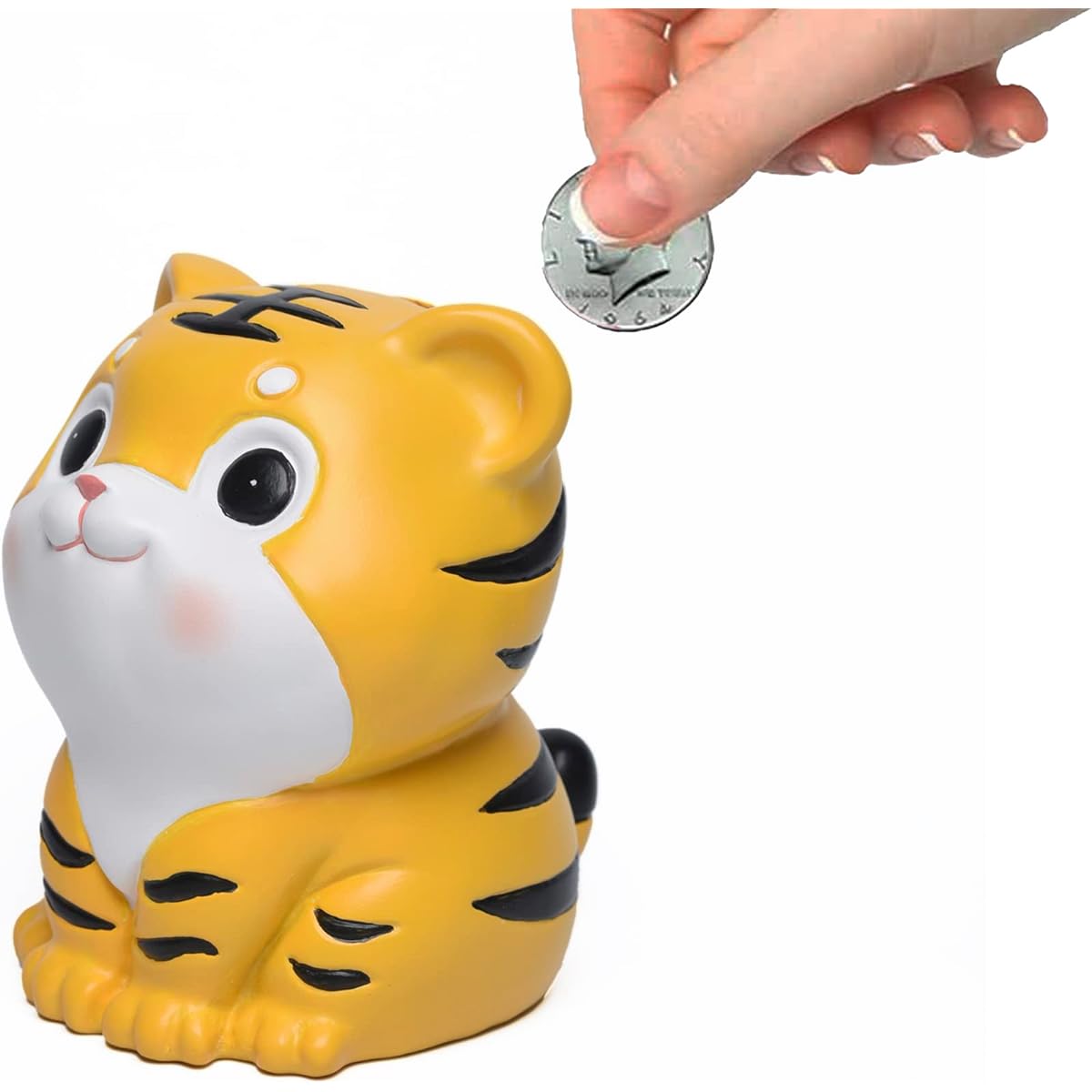 Tiger Cub Piggy Bank Cute Piggy Bank for Girls and Boys Anime Animal Piggy Bank Birthday Christmas Baby Shower Kids Gift
