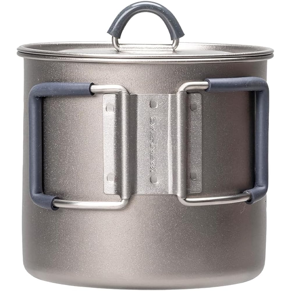 EVERNEW Titanium Cooker with Storage Bag MP500 Flat ECA620