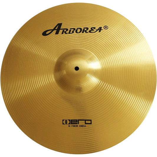 Arborea Cymbal Crash Splash Cymbal Hero Brilliant Finish Bright Sound Drum Cymbal for Practice (16 Inch Crash)