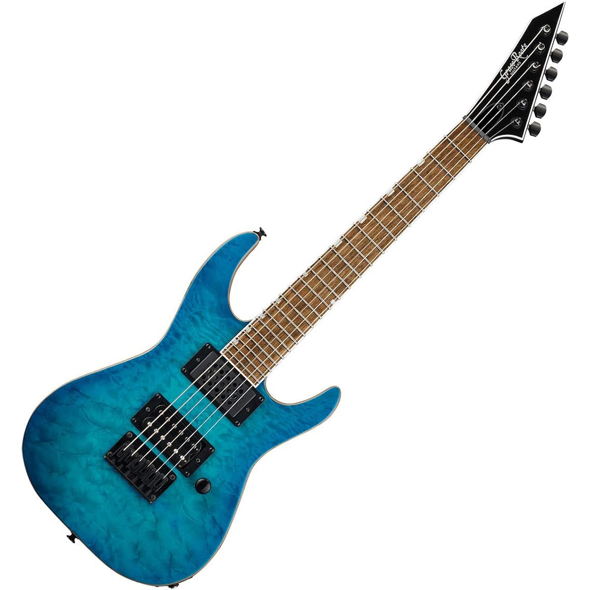GrassRoots G-MR-MINI/QM Aqua Marine Electric Guitar Mini Guitar GrassRoots