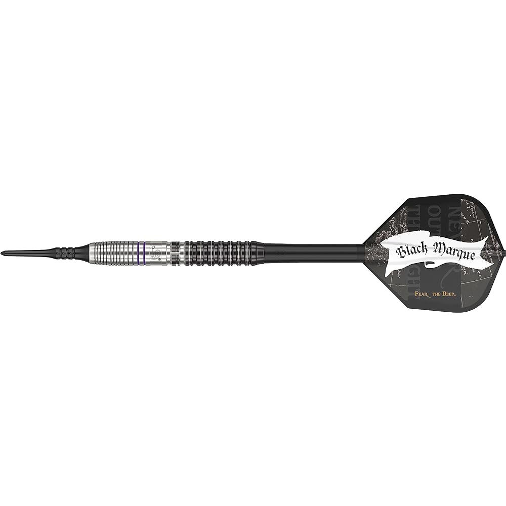 TARGET BLACK MARQUE PIQUE 2.0 90% 19G 2BA SOFT TIP DARTS (Black Mark Pique 2.0)