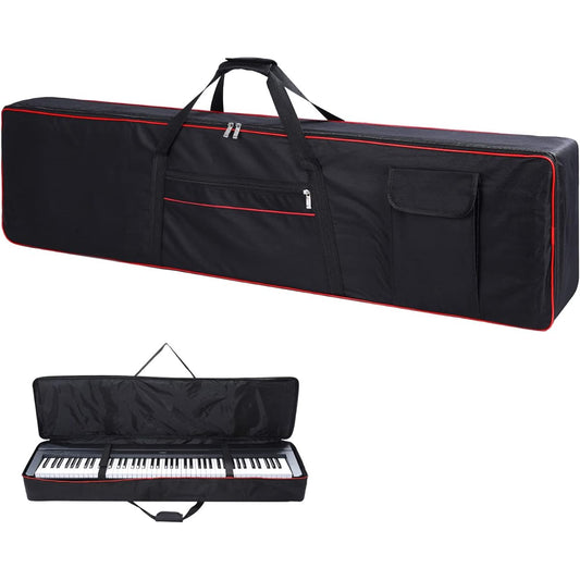 88 Key Keyboard Case Piano Cover Keyboard Gig Bag with 2 Pocket Keyboard Bag, 600D Durable Oxford Padded Interior Full Coverage Dustproof Digital Piano Cover 88 Keys 53.5"x11.4"x5.5"