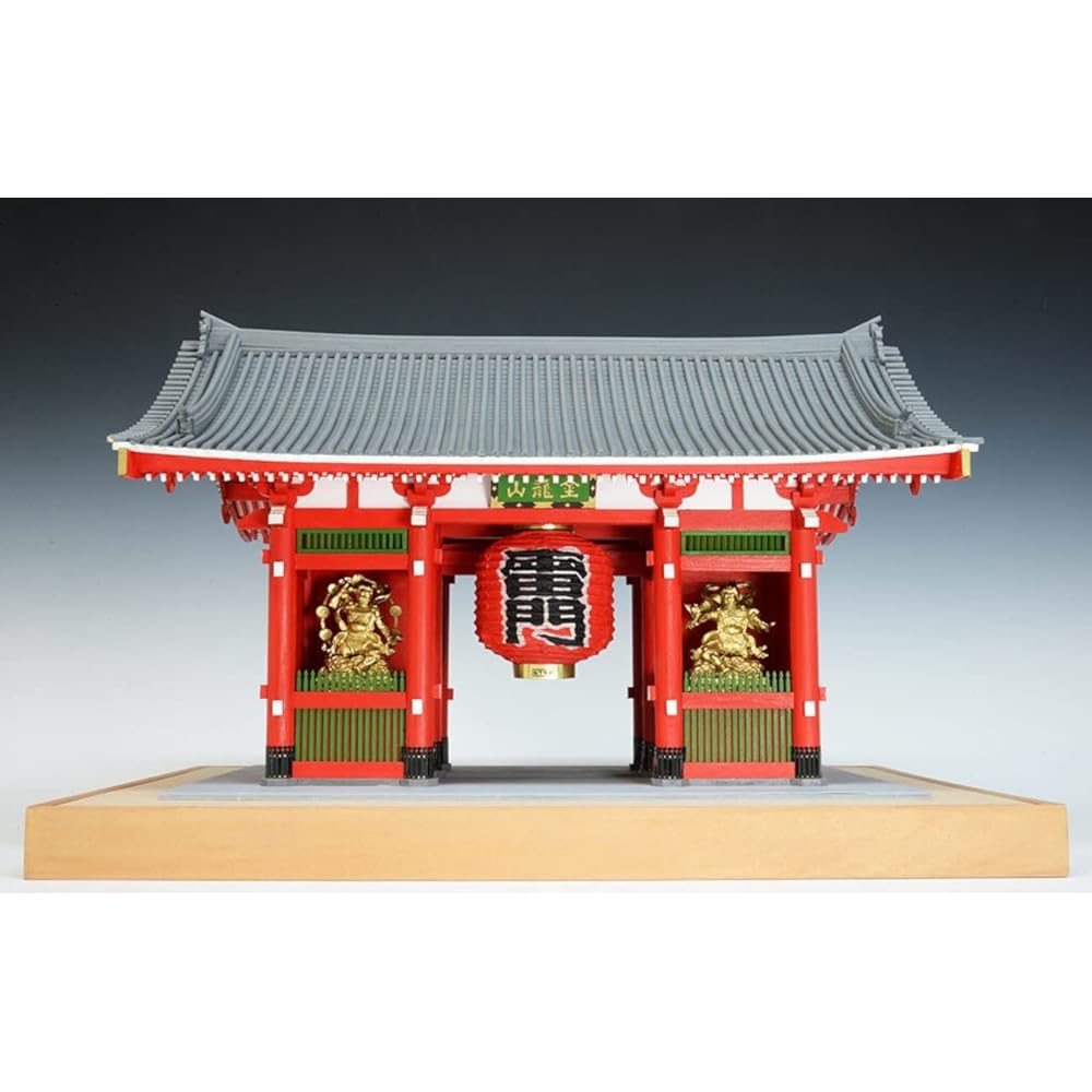Woody Joe 1/50 Kaminarimon Painted Type Wooden Model Assembly Kit