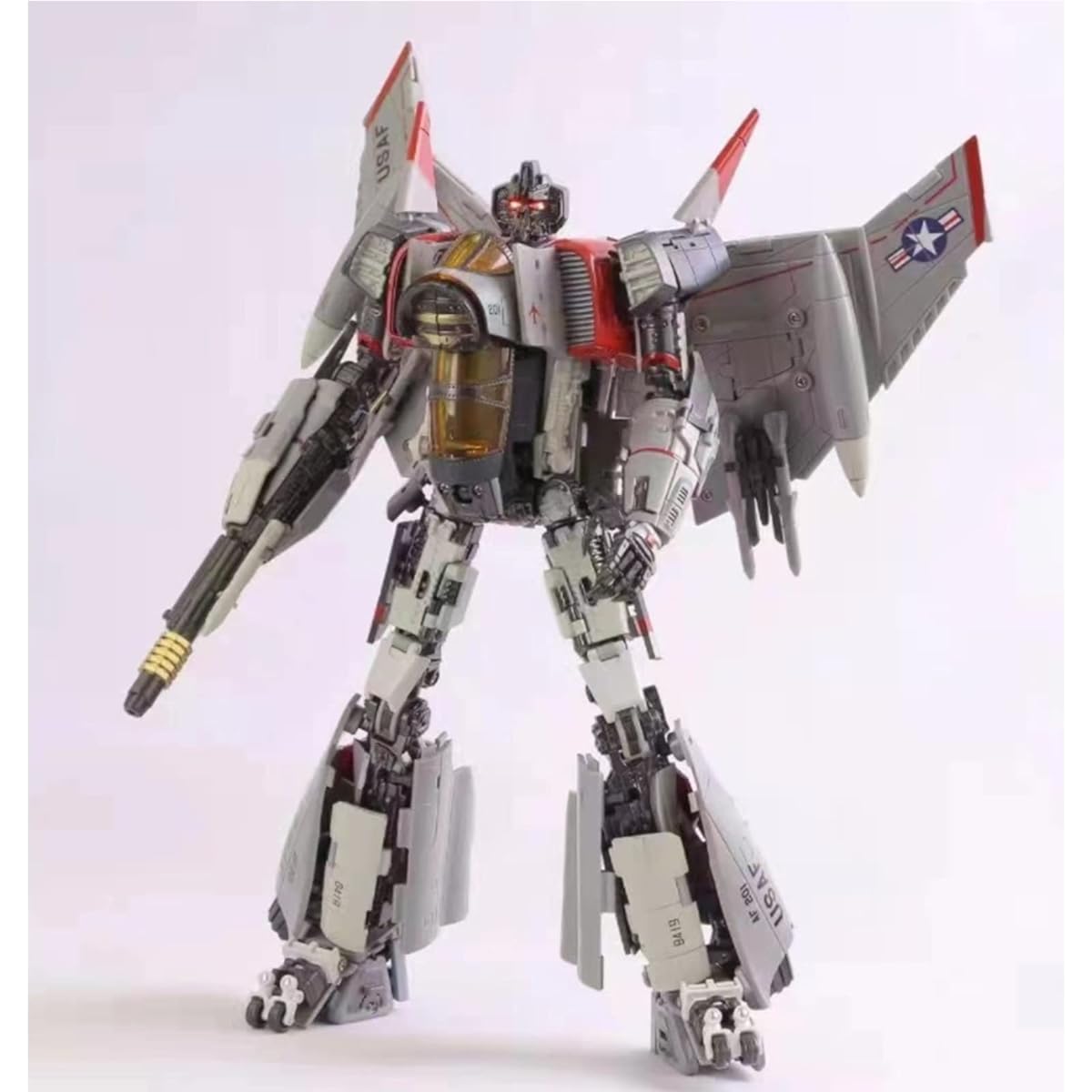 Transformers Toys Movie Bumblebee: Deception Blitzwing Action Figure Thunder Warrior Robot Model KO Version
