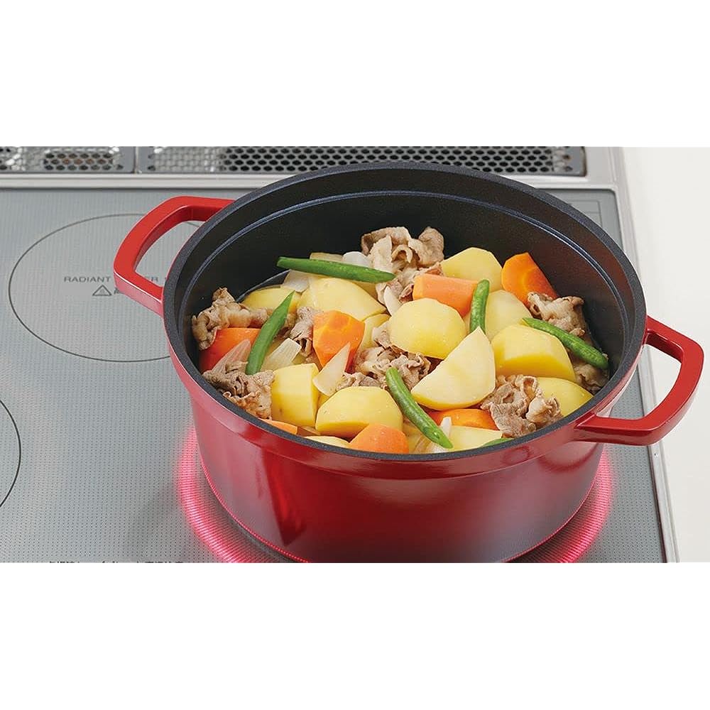 Kakusei Diamond Coat Anhydrous Cooking Multifunctional Pot 24cm Diamond Coat Cuccal IH Compatible Heat Retention Recipe Included