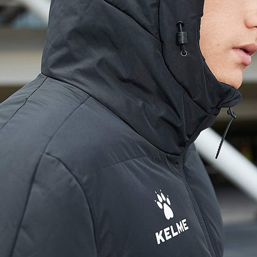 [Kelme] Bench Coat Men's Soccer Long Coat Outdoor Court Training