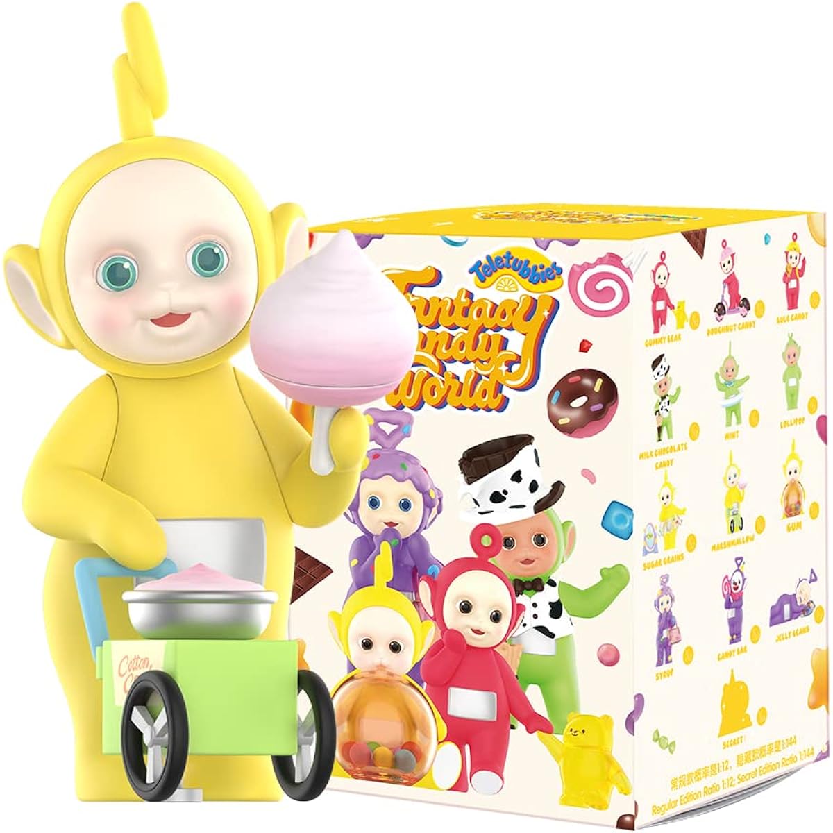 pop mart Teletubbies Fantasy Candy World Series 12pcs Action Figures Popular Collectible Art Toys Limited Edition Kawaii Creative Gift Room Decoration Desktop Cute Figures for Christmas Birthday Party Holidays