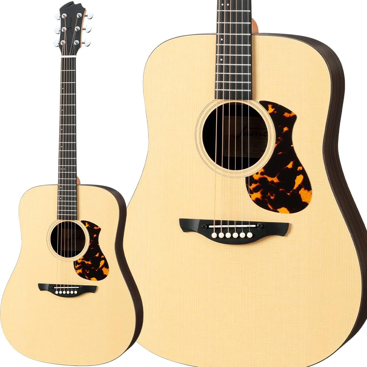 James J-1D Acoustic Guitar Dreadnought Adjustable Saddle Easy String Height Adjustment No Burrs James