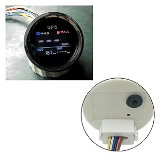LED Indicator Odometer 52mm Motorcycle Digital LCD GPS Speedometer Digital Multi Indicator 0~999 Waterproof MPH Knots Km/h