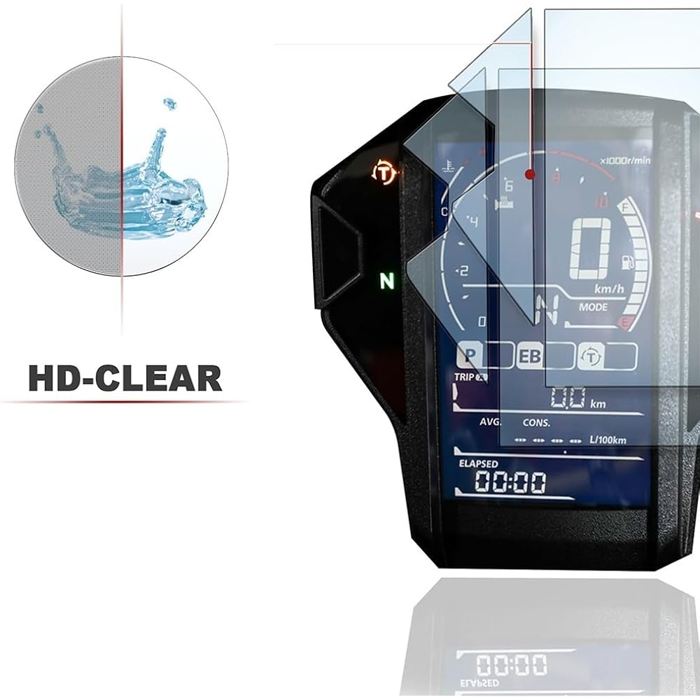 DEMUR Sports Africa Twin CRF1000L Cluster Scratch Protection Film Speedometer Guard CRF1000L Africa Twin 2019 2018 Adventure Dashboard Screen Protector (Size : 5 PCS)